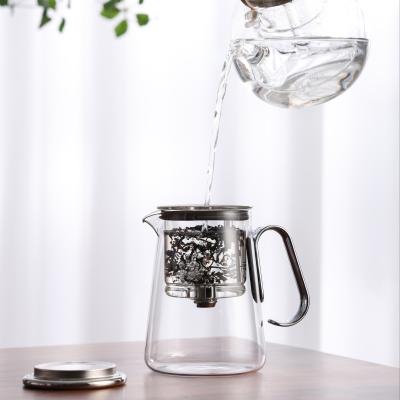 23.5oz Canteens Glass Infuser Teapot Kettle With Strainer Lid