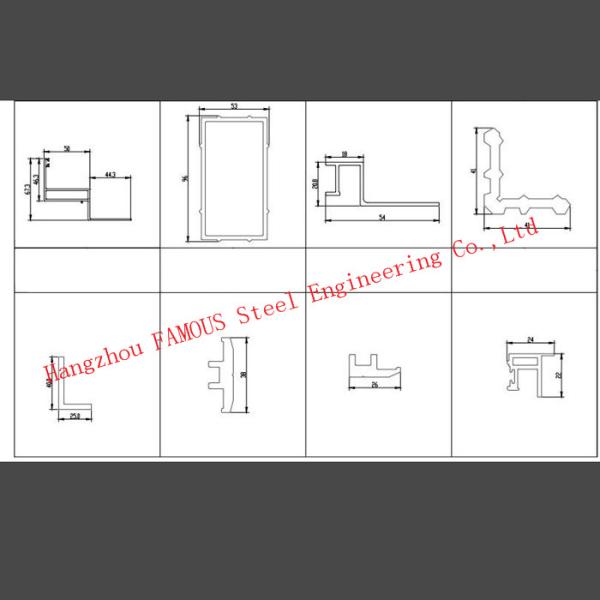 Изолированное сломленное стены стекла рамки украшения C5 искусства алюминиевое термальное