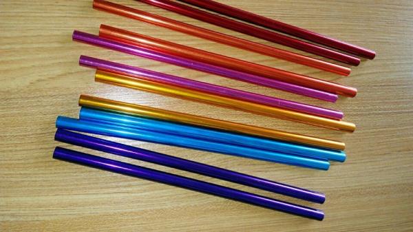 Colorful Aluminum drinking straws