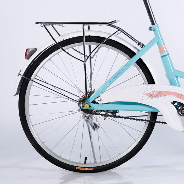 24 стальные рамки односкоростной дамской велосипед городской велосипед с передним и задним дисковым тормозом