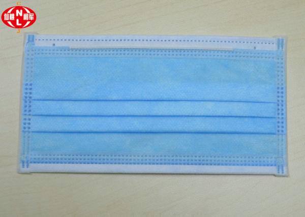 Non Woven Pp 3 Ply Disposable Earloop Face Mask High Filteration