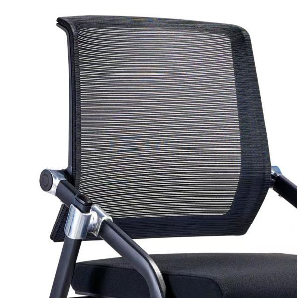 Wholesale Strong Leg Black Plastic Chair Mesh Office Chair Foldable Office Chair