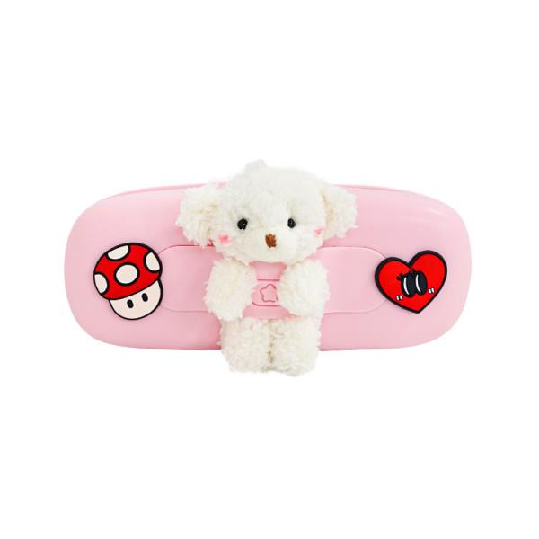 Cute Bear Durable Silicone Pencil Bag Holder For School Supplies Christmas Gift Pencil Pouch Bag Pen Holder Kids Gifts