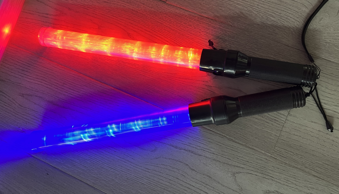LED Warning Flashing Road Baton for Traffic & Security Lights – 45cm 54cm Rechargeable/Battery