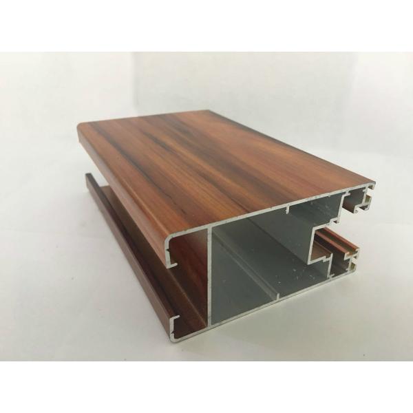 High Simulation Wood Grain Aluminium Profiles Surface Exquisite