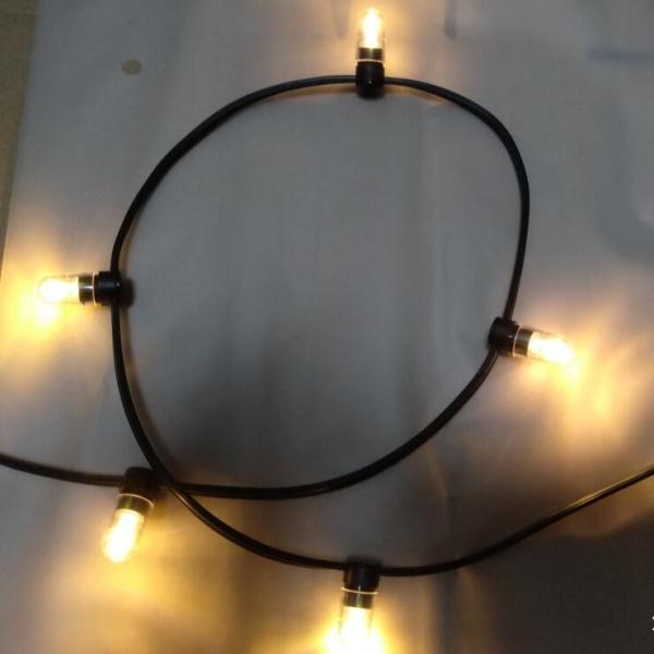 IP 65 warm white PVC crystal Wire DC 12V clip light/ 666leds fairy light string 100m/roll led bud lights