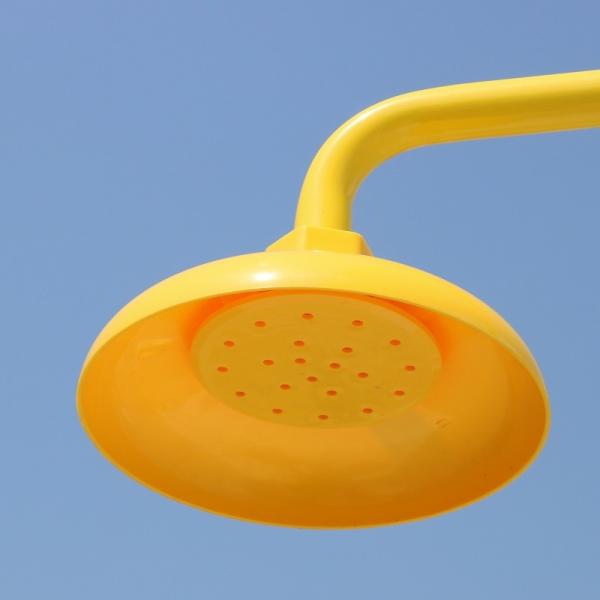Wall-mounted  type stainless steel shower, emergency drench shower head with ABS coating ,anti crossion