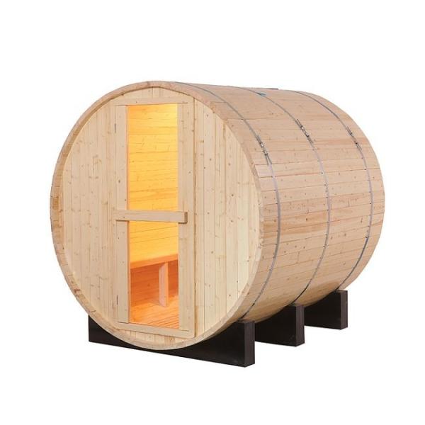 Hemlock Wood Home Commerical Outdoor Tradtional Steam Barrel Sauna 6 Person