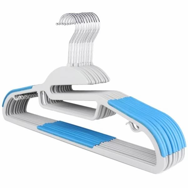 Wholesale 3D printing Colorful Non Slip Foldable Adjustable PP Plastic Cute Plastic Hanger For Baby