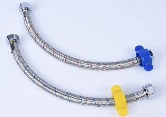 Tubos flexibles de acero inoxidable trenzados de metal de fregadero de grifo de manguera de mujer a mujer de mujer a hombre