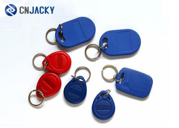 125KHz 13.56MHz RFID Door Access Key Fobs / Epoxy RFID Tag Fit Public Traffic