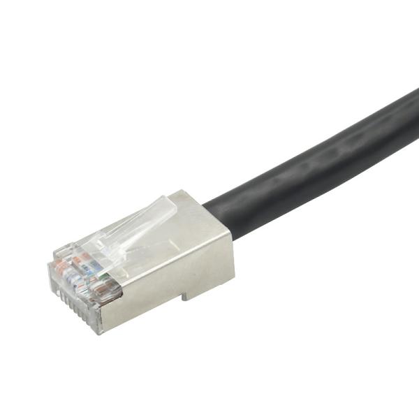 A rede 8 Pin Waterproof Rj 45 Jack Plastic Straight Male To Rj45 fêmea moldou o cabo