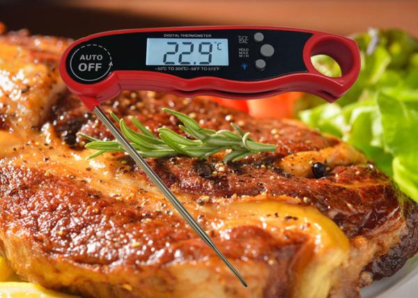 Bright White Backlit Digital Temperature Gauge Power Saving With 3 Seconds Response