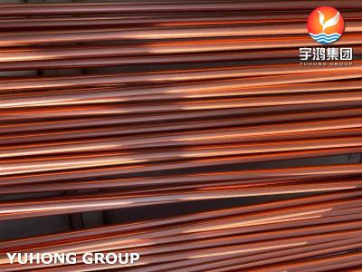 Customized Copper Low Fin Tube Extruded Fin Tube For Air Conditioning Units