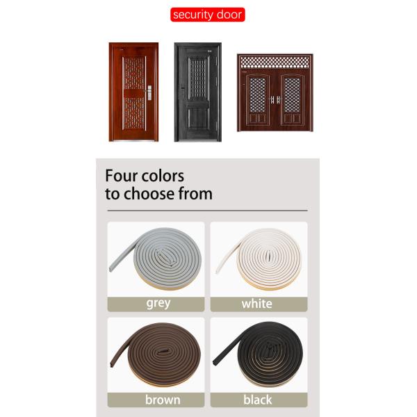 Epdm Rubber Door Window Frame Seals Foam Weather Stripping Sound Proof Sealing Strips Draught