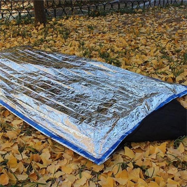 Emergency Sleeping Bag 2 Pack Lightweight Survival Sleeping Bags Thermal Sack Portable Emergency Blanket Campin