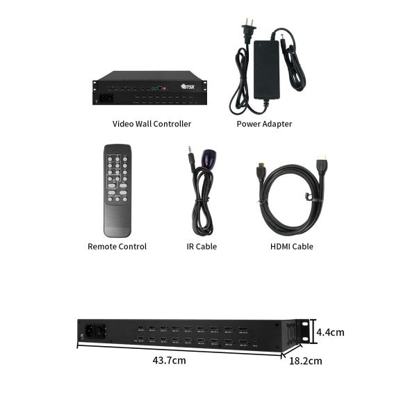 PIP 4k видеопроцессор HDMI Video Multiviewer Switcher Миксер Видеостенный контроллер