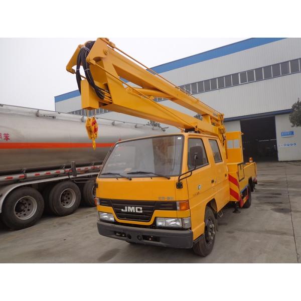 JMC 14M Aerial Platform Truck , 6 Wheel Aerial Bucket Truck 14 Meter