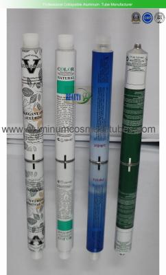 Hand Cream Aluminum Collapsible Tubes Silk Screen Printing 100% Recyclable