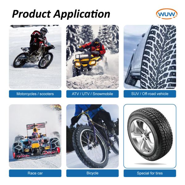 Removable Tungsten Carbide Core Zinc Coated Carbide Tire Studs for Forklifts and Off-Road Vehicles