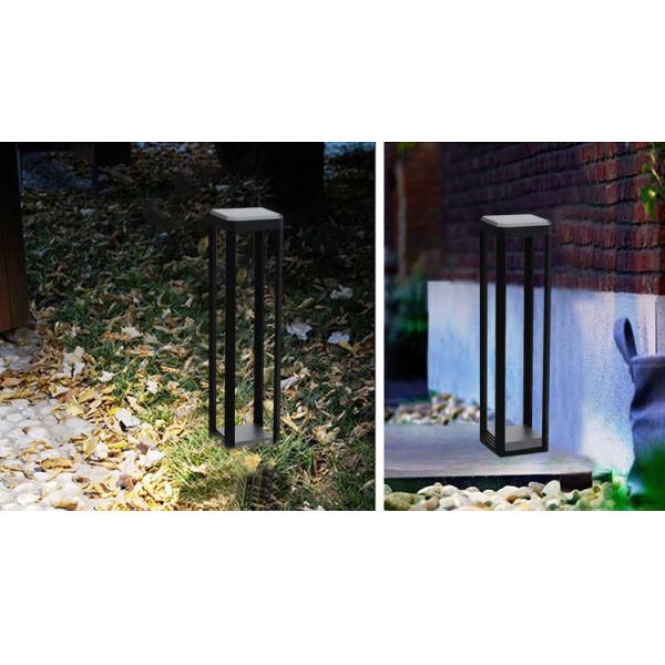 Negro llevado del aluminio 120*150*600m m 7w 3000k de la lámpara del césped