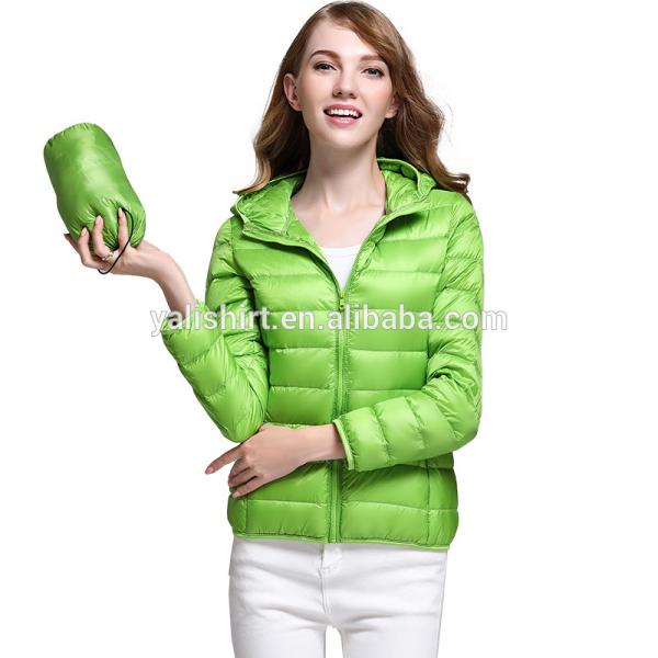 Wholesale stock down jacket high quality cheap puffer jacket for women
