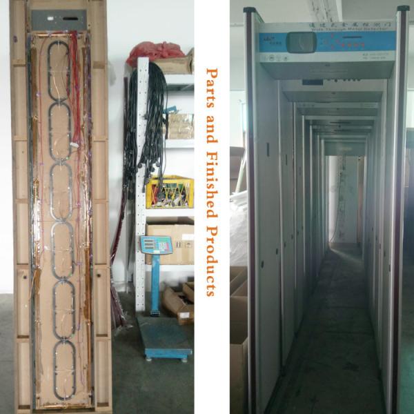 Waterproof Security Metal Detector , Walk Through Metal Detector With PVC Plastic Material