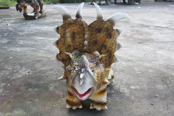 Animatonic Pachyrhinosaurus Dinosaur Battery Car Coin Operated For Shopping Mall