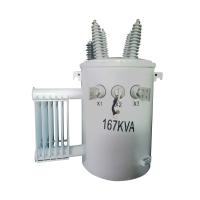 Transformador de energía de distribución montado en poste aéreo de fase única de 167kva 12kv