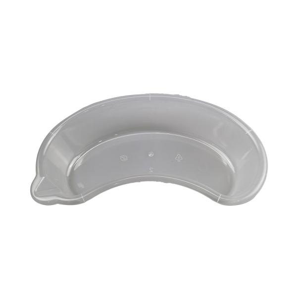 Plastic Disposable Kidney Dish Transparent 800cc With Curved Mouth