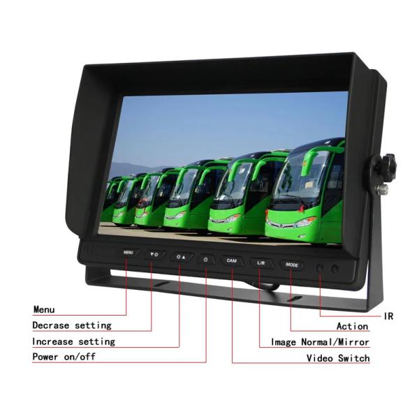 10.1 дюймовый автомобильный VGA монитор 1024X600IPS дисплей CCTV экран с VGA и AV входом для MDVR / PC компьютера