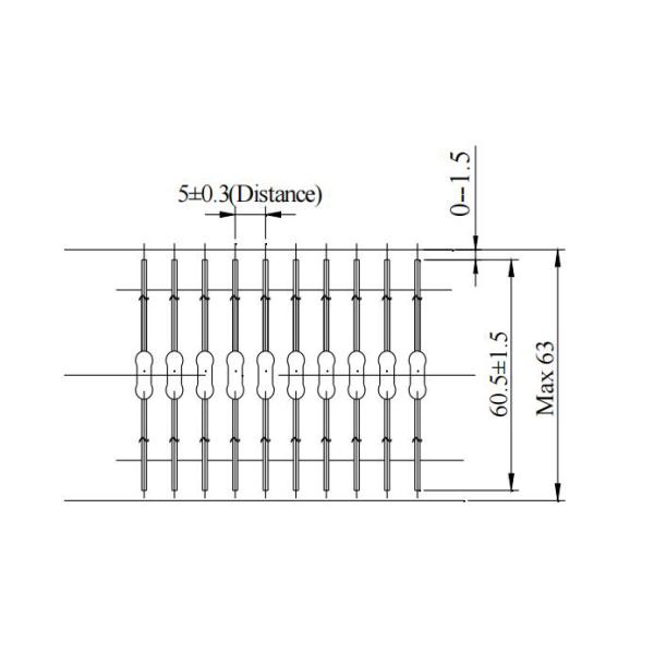 Тип резистора миниатюрного плавкого патрона осевого руководства 2x7mm быстрый действуя