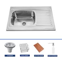 OEM Top Mount del delantal fregadero con 3 agujeros del grifo / dimensiones del fregadero