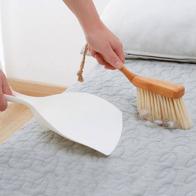 Портативный мини очищая Dustpan и бамбуковый набор щетки веника ручки для чистки