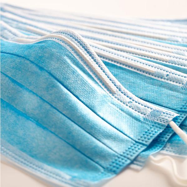 3 Ply Disposable Earloop Face Mask Non Woven Anti Virus Anti Dust Blue