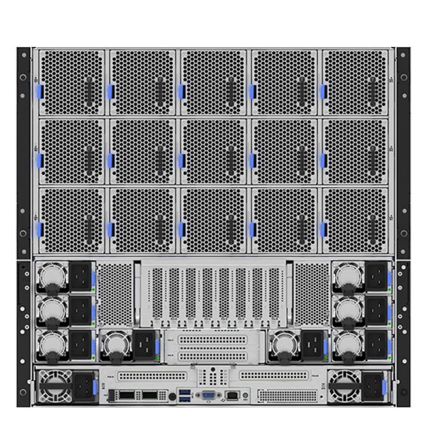 Lenovo WenTian WA8080a AI Rack Server with Intel Xeon 6 SP, 32 DDR5 6400MHz RDIMMs, and 11 PCIe 5.0 x16 Slots