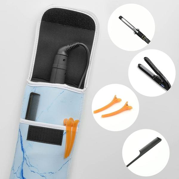 Heat Resistant Cover Hair Straightener Storage Bag Flat Iron Storage Pouch 20*10cm