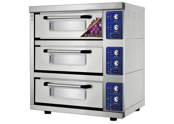 1 Deck 1 Tray Stainless Steel Electric Baking Ovens Laminated-Type Features Energy-Saving Temperature Range 20~300°C