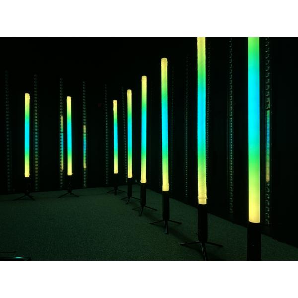 Outdoor Pixel Tube 72W Battery Operated LED Tube Light with Charging Case