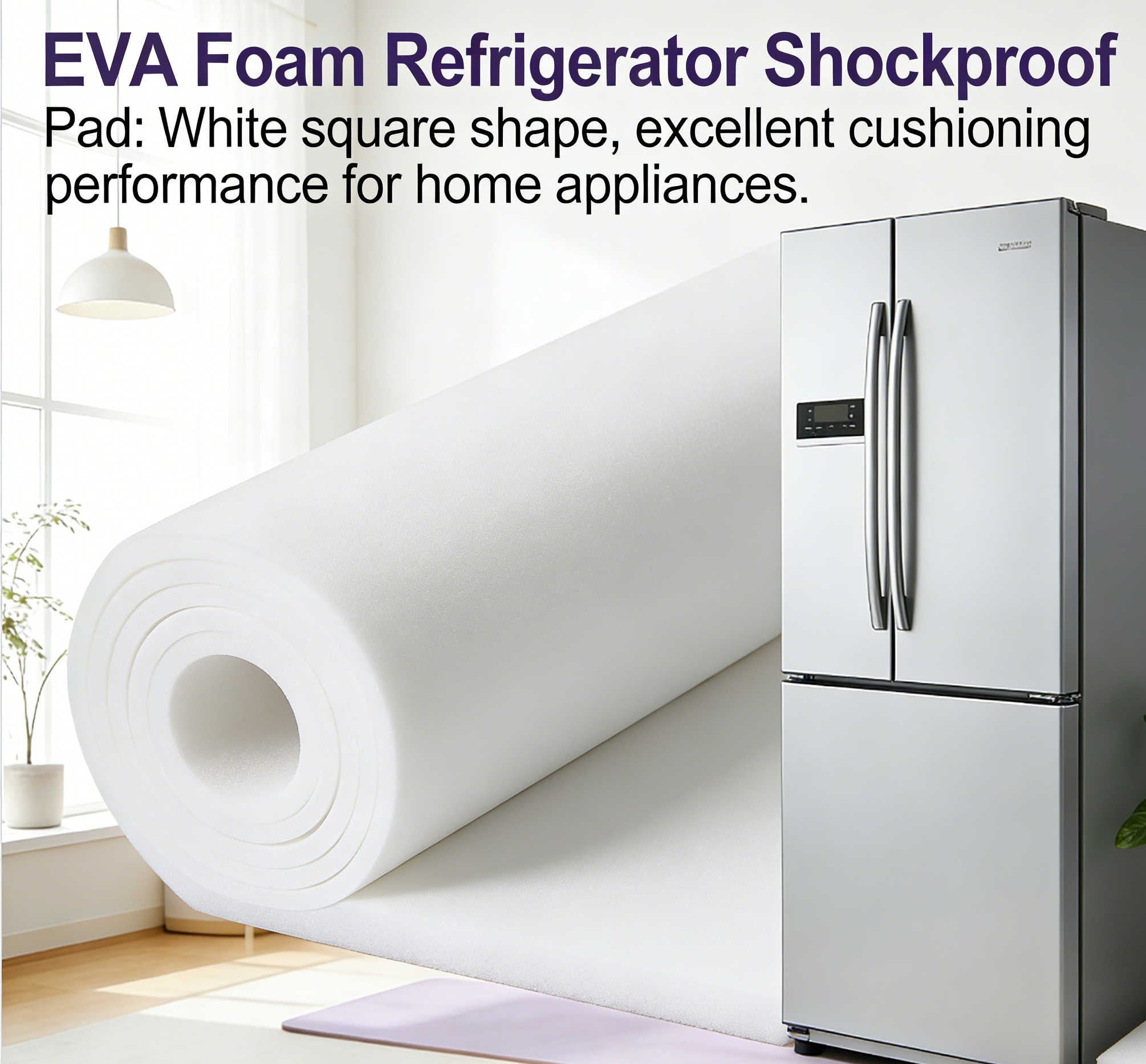 High-Quality EVA Foam Sheet Rolls Custom Sized with Precision Cutting for Crafting Packaging and Industrial Use