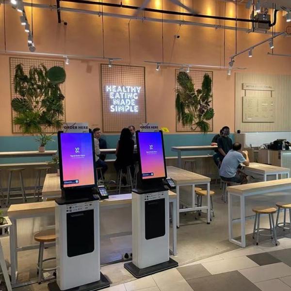 Kiosque d'impression de billets avec affichage LCD intuitif