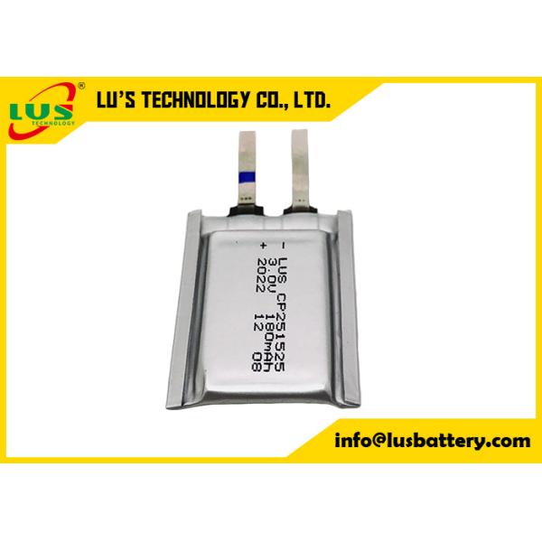 CP251525 Первичная не перезаряжаемая литийная батарея 3V Ультратонкая ячейка LiMnO2 пакетная ячейка 251525