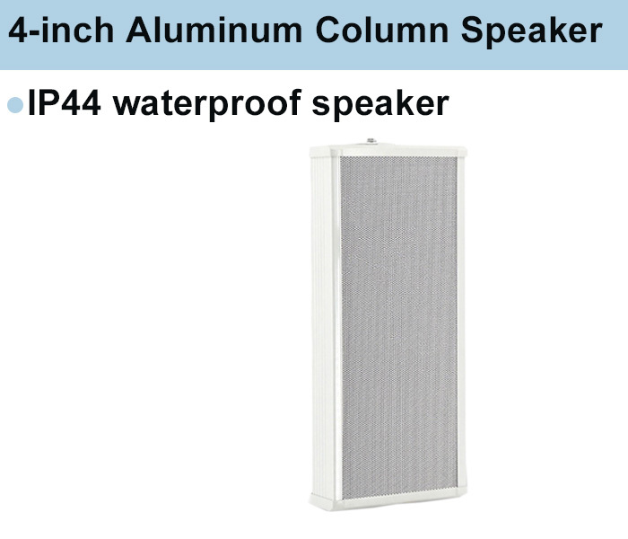 40W Column Sound System Aluminum Waterproof IP44 Column PA Speaker