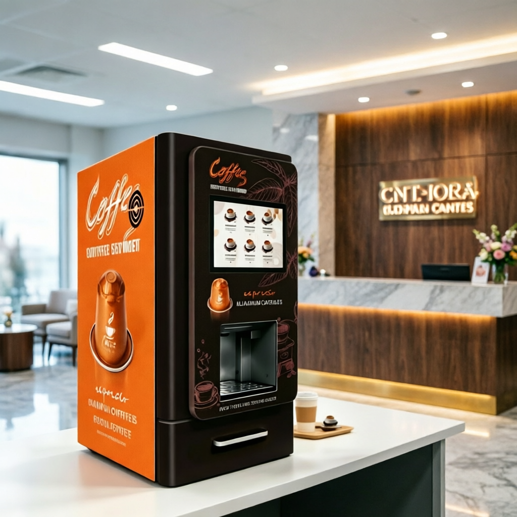 Desktop capsule coffee vending machine | Low investment, high-quality intelligent unmanned coffee retail solution