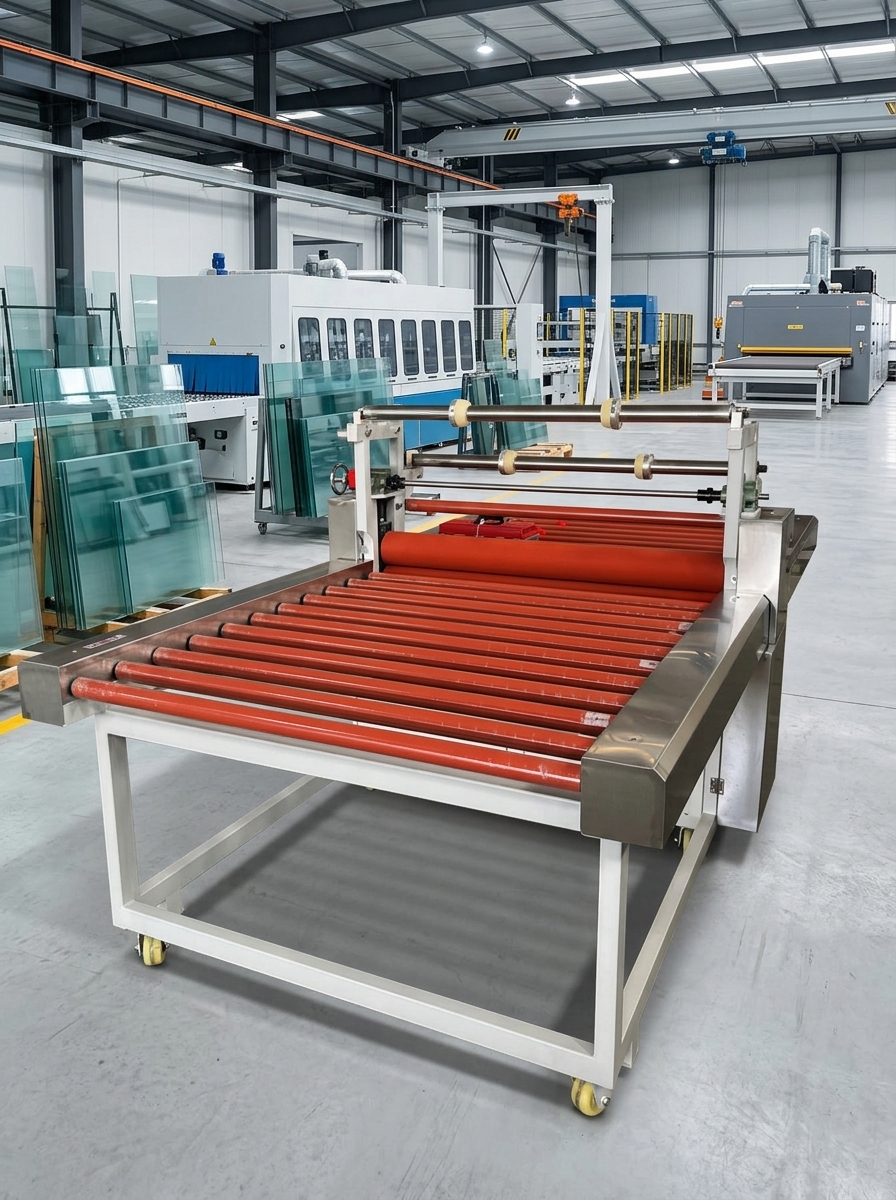 FOSHAN STAR High Productivity Glass Film Sticking Machine for Acrylic Sheets Glass Sheets Rock Slabs (0-8m/min)