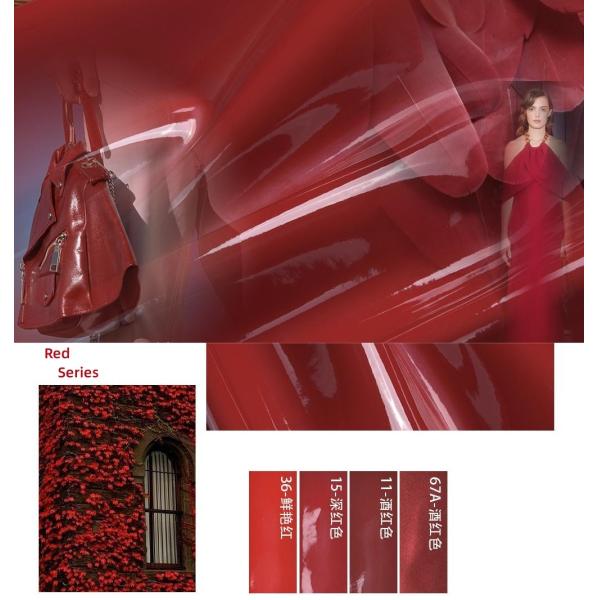 1.1 мм Патентная кожа зеркало ПВХ кожа ткань багаж сумочки косметическая сумка использование