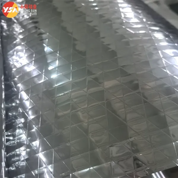Sliver Rhombus Reinforced Aluminum Foil For Thermal Insulation