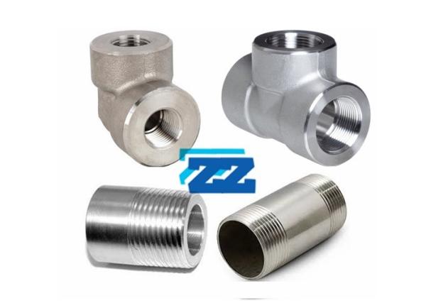 High Pressure Threaded Pipe Fittings  3 3000LB Stainless Steel Material