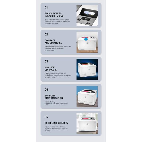 HP HP M254_455_554_555_454nw_dn_dw Color A4 Wireless Double-sided Laser Printer Office Color Copy Printing Machine Wholesale