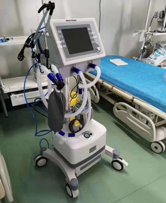 Surgery Room Medical Ventilator Machine With Air Compressor Respiratory Support Device